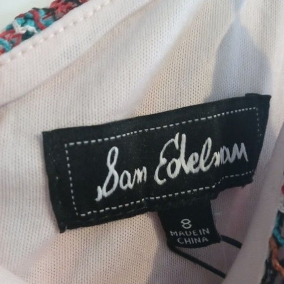 NWT Sam Edelman Macrame Stripe Colorful Dress - Picture 5 of 11